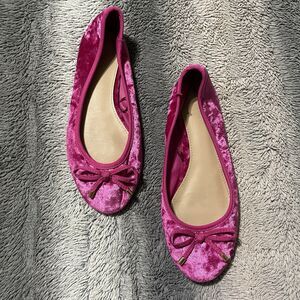 Forever 21 Hot Pink Barbiecore Slip On Flats Size 5.5
